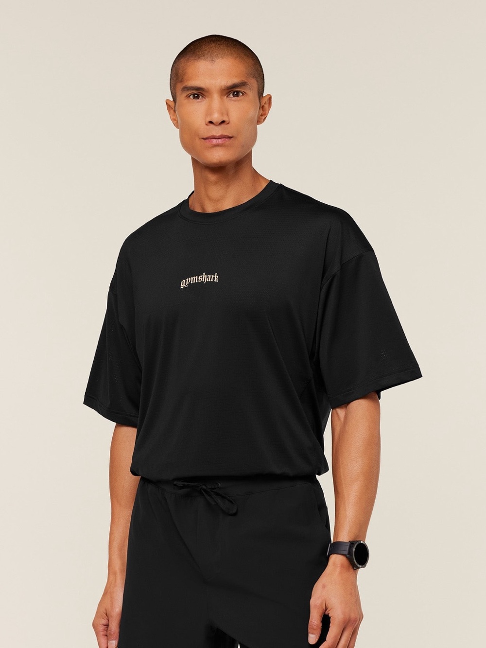 Gymshark Tactical Oversized Tshirt/ Large/Black/ Running - Gym
